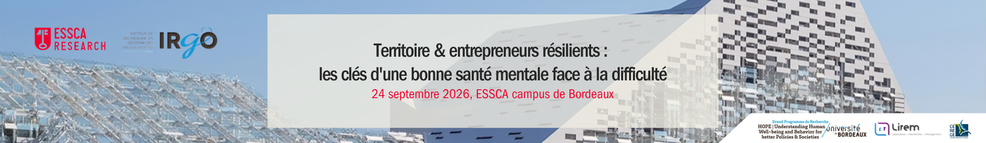 Workshop - Territoire & entrepreneurs résilients : les clés d’une bonne santé mentale face à la difficulté.>